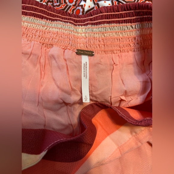 Free People Off The Grid Floral Culouttes Crop Wide Leg Boho Pants Sz SM - Picture 8 of 9